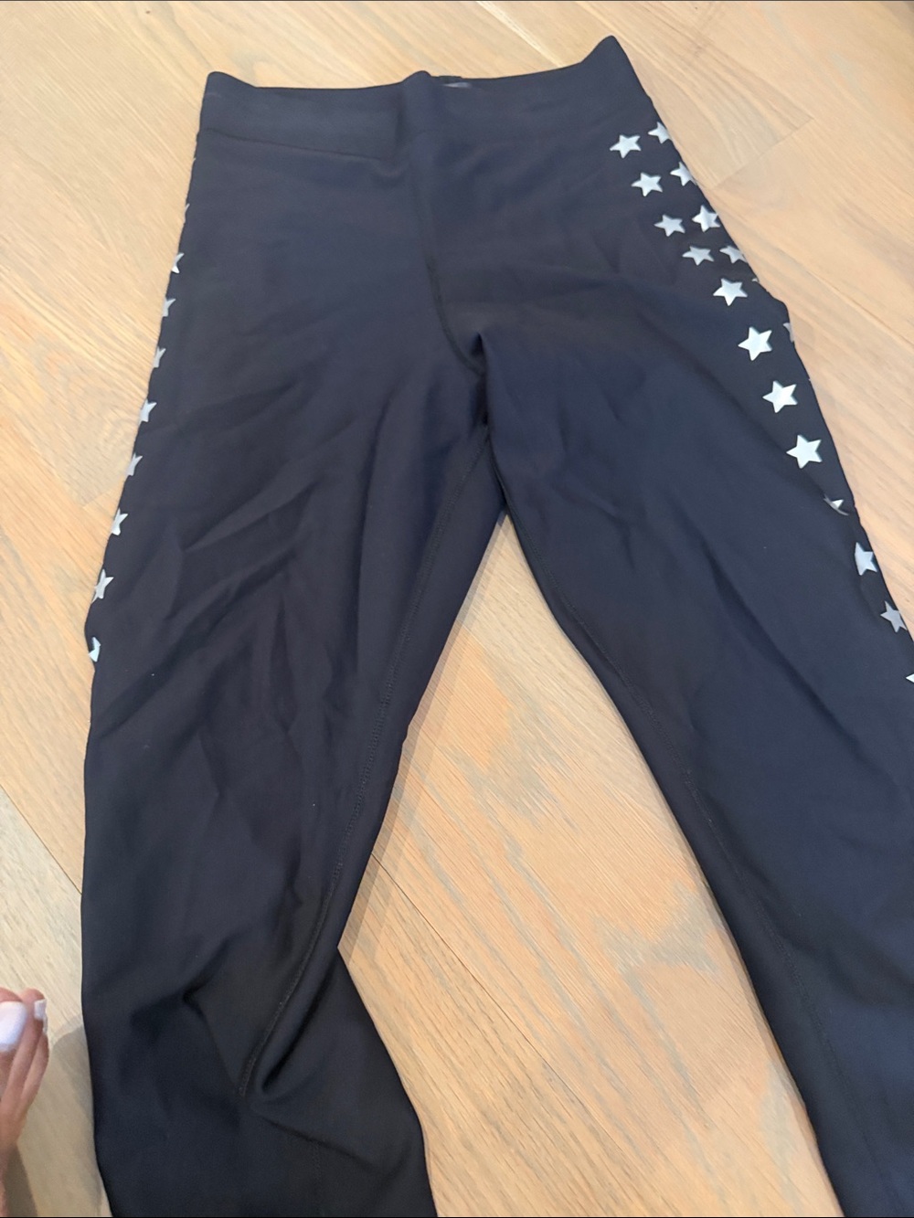 Women’s ultracor Black Leggings with Side Star Print